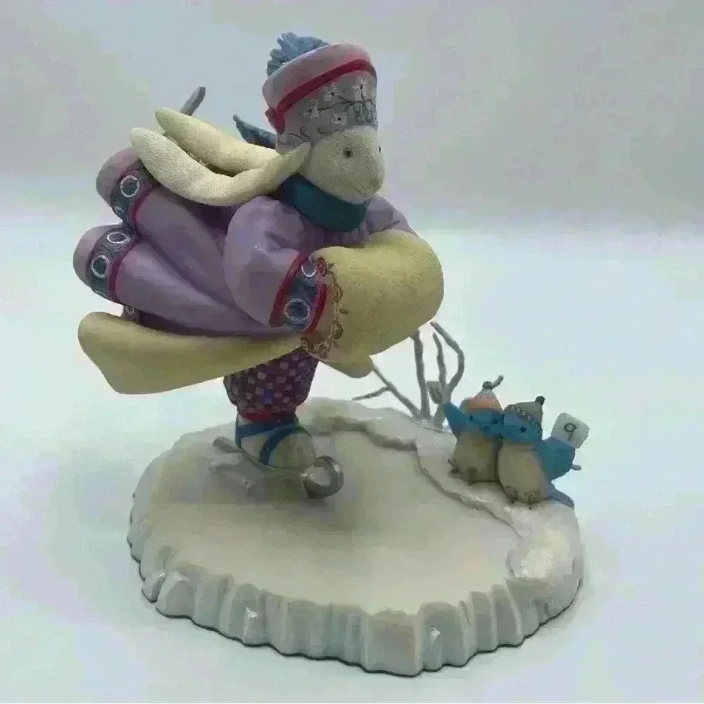 Lenox Collections Porcelain Bunny Figurine “SNOWFLAKE ON ICE” By Lynn Bywaters
